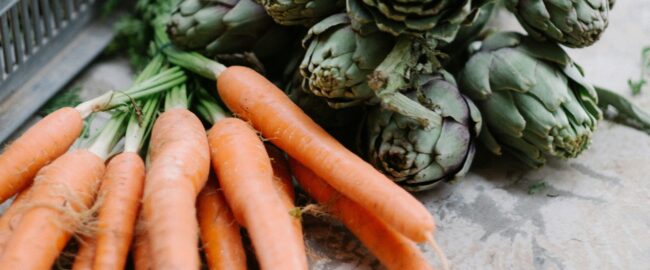 Carrots & Artichokes—examples of 'Free Food' vegetables