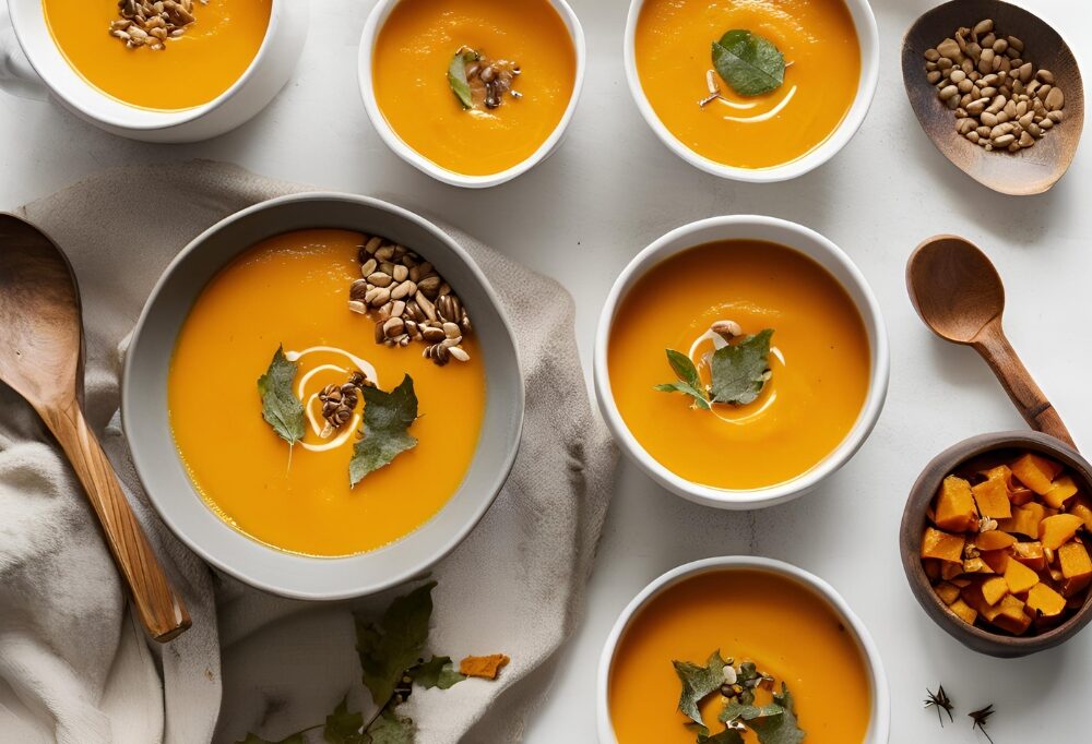 Delicious bowl of pumpkin soup—a simple, nutritious meal suggestion from Healthy Weight For Life